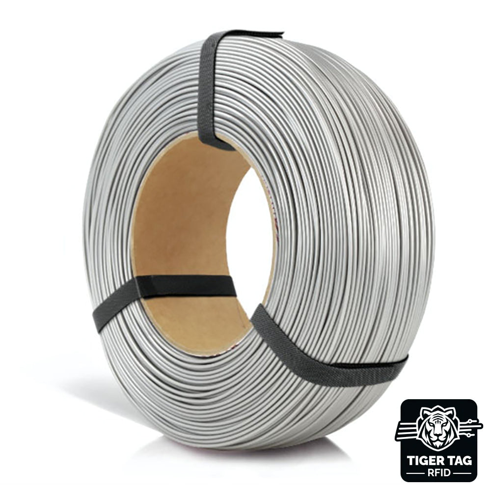 PLA Starter Gris Satiné (Satin Grey) 1,75 mm 1 kg Refill avec RFID Tiger Tag