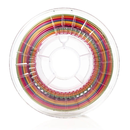 Filament pla rainbow multicolor Silk Tropical 800g 1.75mm Rosa3DFrance