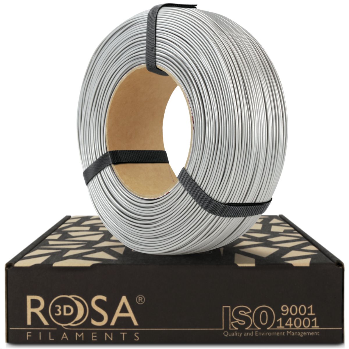 Rosa3D - PLA Starter - Gris Satiné (Satin Grey) - 1,75 mm - 1 kg Refill