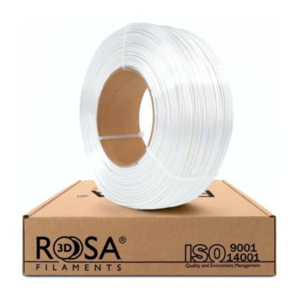 Rosa3D - PLA Silk - Blanc (White) - 1,75 mm - 1 kg Refill