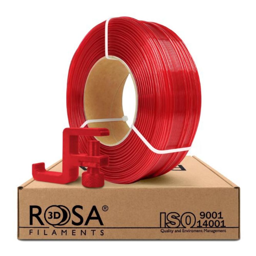 Rosa3D - PCTG - rouge Transparent